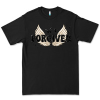 Black forgiven christian angel wings Premium Tee - MaliasSmallBusiness