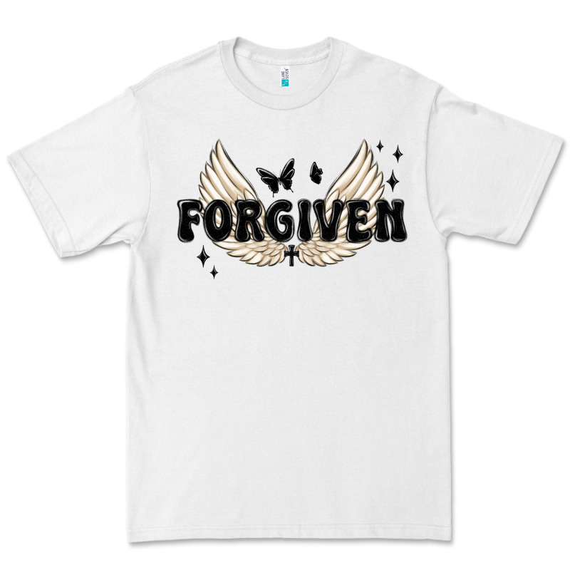 Forgiven Christian Angel Wings Premium Tee by MaliasSmallBusiness | Teevron