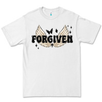 White forgiven christian angel wings Premium Tee - MaliasSmallBusiness