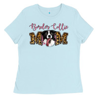 Baby Blue Border Collie Mom Ladies Tee - Jasminsmagicworld