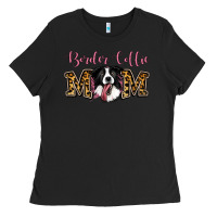 Black Border Collie Mom Ladies Tee - Jasminsmagicworld
