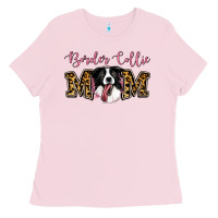 Bubblegum Pink Border Collie Mom Ladies Tee - Jasminsmagicworld