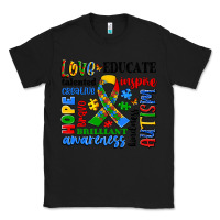 Black autism awareness typography Classic Tee - Artiststas