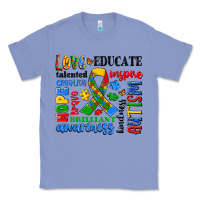Colony Blue autism awareness typography Classic Tee - Artiststas