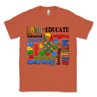 Copper autism awareness typography Classic Tee - Artiststas