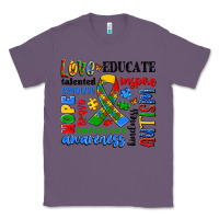 Lavender autism awareness typography Classic Tee - Artiststas