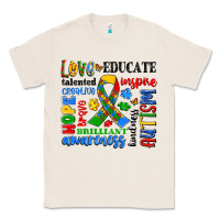 Natural autism awareness typography Classic Tee - Artiststas