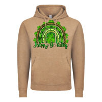 Vintage Coffee Saint Patricks Day Happy Go Lucky Rainbow Vintage Hoodie - RanaPortraitStore