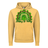 Vintage Mustard Saint Patricks Day Happy Go Lucky Rainbow Vintage Hoodie - RanaPortraitStore