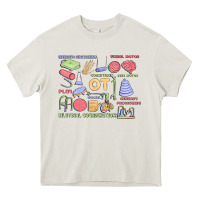 Cream biliteral coordintiom Heavy Core Tee - MaliasSmallBusiness