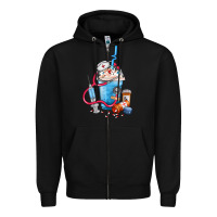 Black Nurse frappe coffee Zipper Hoodie - FaDigitalArtStudio