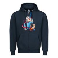 Navy Nurse frappe coffee Zipper Hoodie - FaDigitalArtStudio