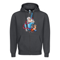 Smoke Nurse frappe coffee Zipper Hoodie - FaDigitalArtStudio