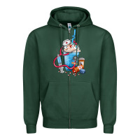 Sports Green Nurse frappe coffee Zipper Hoodie - FaDigitalArtStudio