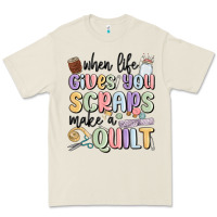 Bone when life gives you scraps make a quilt Premium Tee - MaliasSmallBusiness