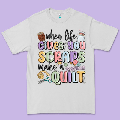 When Life Gives You Scraps Make A Quilt Premium Tee Designed By Maliassmallbusiness
