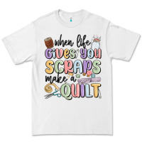 White when life gives you scraps make a quilt Premium Tee - MaliasSmallBusiness