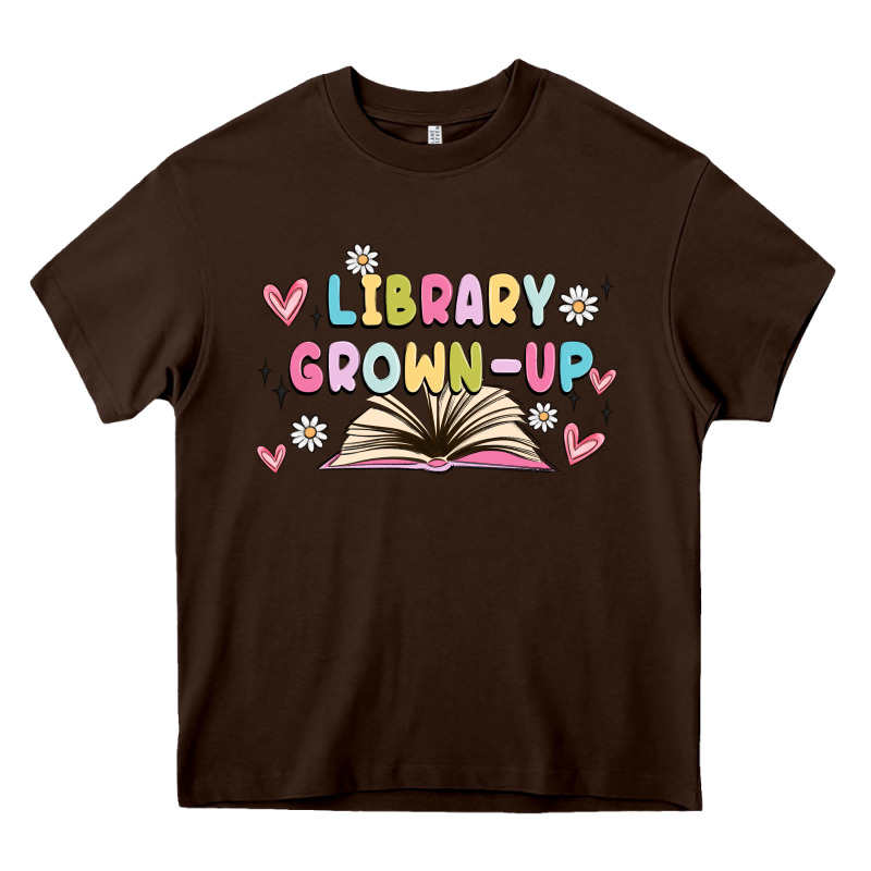 Library Grown Up Heavy Core Tee by MaliasSmallBusiness | Teevron