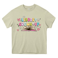 Mossy library grown up Heavy Core Tee - MaliasSmallBusiness