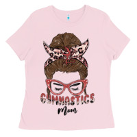 Bubblegum Pink gymnastics mom Ladies Tee - MaliasSmallBusiness