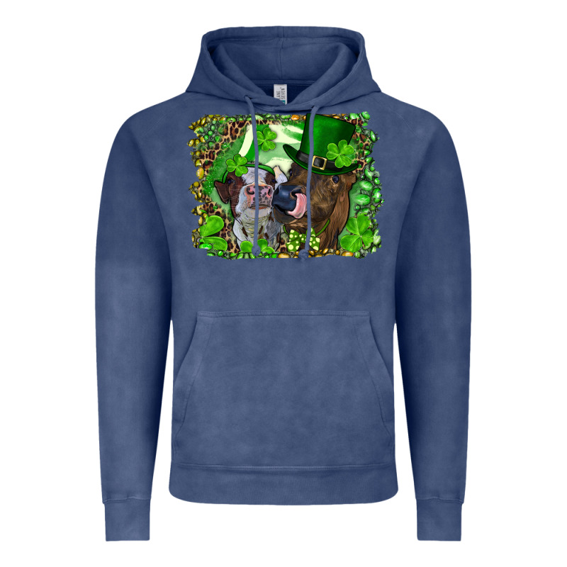 St. Patrick's Day Heifers Vintage Hoodie by RanaPortraitStore | Teevron