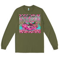 Army Green cancer pumpkins Long Sleeve Tee - NancyCooperArtShop