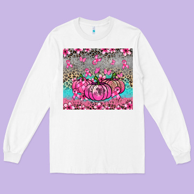 Cancer Pumpkins Long Sleeve Tee Designed By Nancycooperartshop