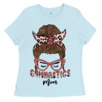 Baby Blue gymnastics mom Ladies Tee - MaliasSmallBusiness