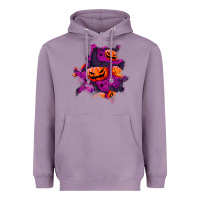 Lavender halloween pumpkin patch  3 Heavyweight Hoodie - BundleAndBundleShop
