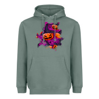 Sage halloween pumpkin patch  3 Heavyweight Hoodie - BundleAndBundleShop