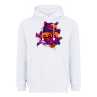 White halloween pumpkin patch  3 Heavyweight Hoodie - BundleAndBundleShop