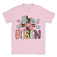 Bubblegum Pink he is risen Classic Tee - Artiststas