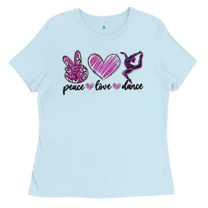 Peace Love Dance Ladies Tee by MaliasSmallBusiness | Teevron