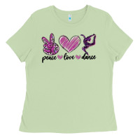 Matcha peace love dance Ladies Tee - MaliasSmallBusiness