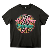 Asphalt hot mess express Heavy Core Tee - MaliasSmallBusiness