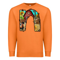 Carrot farm life alphabet lowercase letters n Premium Sweatshirt - BundleAndBundleShop