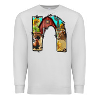 Dove Grey farm life alphabet lowercase letters n Premium Sweatshirt - BundleAndBundleShop