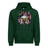 Foreset Green eagle star png Urban Hoodie - SublimationCraftShop