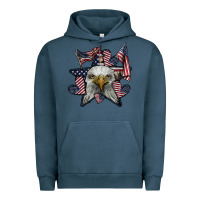 Pigment Midnight Navy eagle star png Urban Hoodie - SublimationCraftShop