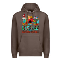 Coffee Coffee And American Football Coffee Cups Premium Hoodie - FaDigitalArtStudio