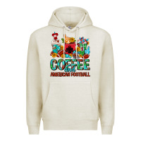 Oatmeal Heather Coffee And American Football Coffee Cups Premium Hoodie - FaDigitalArtStudio
