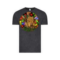Vintage Black Brown Cow Christmas Vintage Tee - RanaPortraitStore