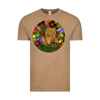 Vintage Coffee Brown Cow Christmas Vintage Tee - RanaPortraitStore
