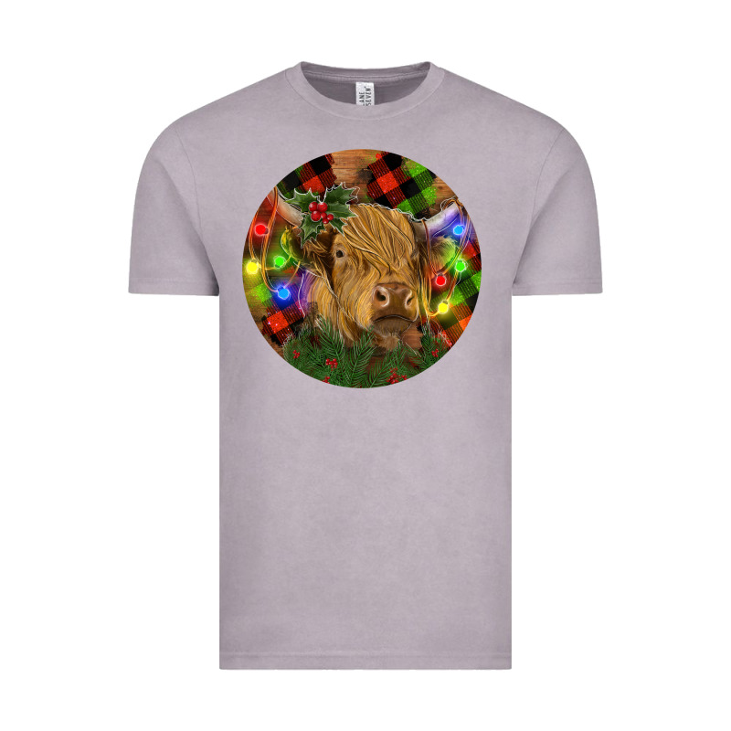Brown Cow Christmas Vintage Tee by RanaPortraitStore | Teevron
