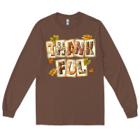 Chestnut Thankful with Plate Long Sleeve Tee - texasbilliewilder