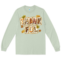 Matcha Thankful with Plate Long Sleeve Tee - texasbilliewilder