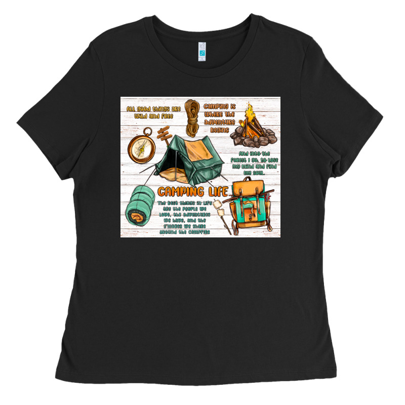 Camping Life Ladies Tee by MaliasSmallBusiness | Teevron