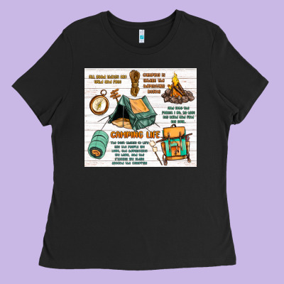 Camping Life Ladies Tee Designed By Maliassmallbusiness