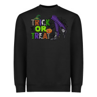 Black trick or treat Heavyweight Sweatshirt - CowGirlArtShop