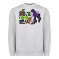 Heather Grey trick or treat Heavyweight Sweatshirt - CowGirlArtShop